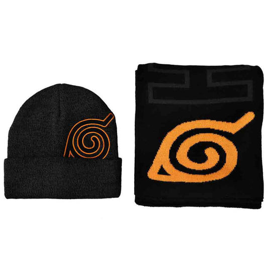 Naruto - Hidden Leaf Beanie & Scarf Combo