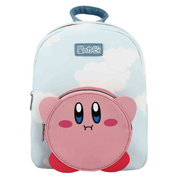 Kirby - Die-Cut Pocket & Cloud Print Mini Backpack