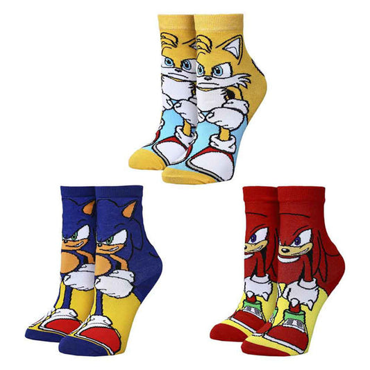 Sonic - Character 3 Pack Socks