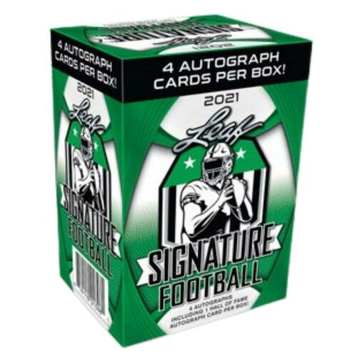 2021 Leaf Signature Football ( 3autos and 1 hall of fame auto/box)