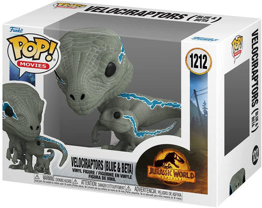 Funko Pop! Movies: Jurassic World Dominion - Velociraptors (Blue & Beta)