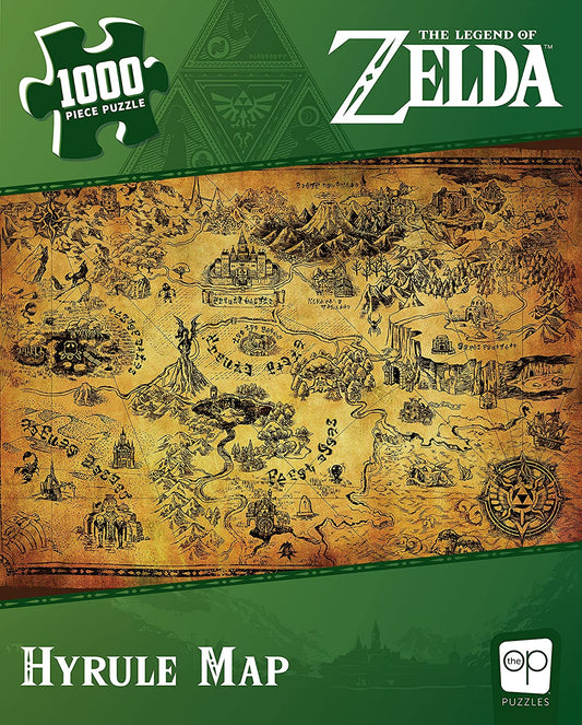 The Legend of Zelda - Hyrule Map: 1000 Piece Jigsaw Puzzle
