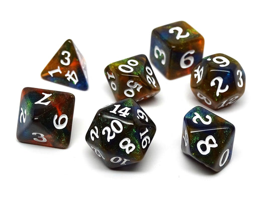 Prism Stardust Dice Collection - 7 Piece Set