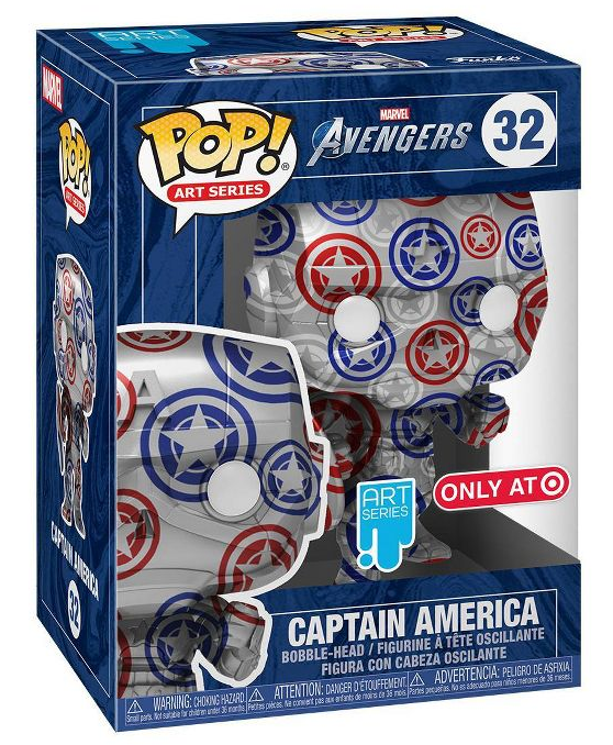 Funko POP! Artist Series: Marvel Patriotic Age - Captain America (Avengers, Stark Tech Suit)