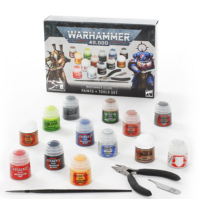 Warhammer: 40k - Paints + Tool Set