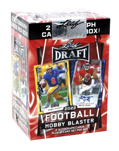 2022 Leaf Draft Football Hobby Blaster Box