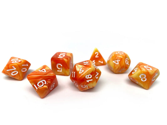 Sunburst Dice Collection - 7 Piece Set